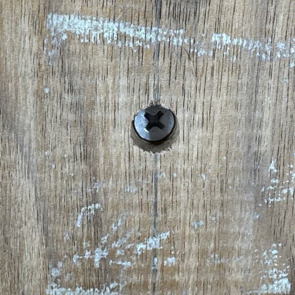 Vintage Cross Minimalist MCM Style Wood Brass Hanging Wall Plaque 11” - Picture 9 of 16